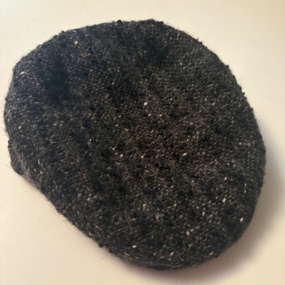 Studio Donegal Irish Wool Flat Cap Grey Tweed Men's Medium Hand Woven Ireland